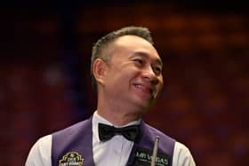 James Wattana was the first player who progressed to the last eight. Credit: Andy Chubb/World Seniors Snooker Tour