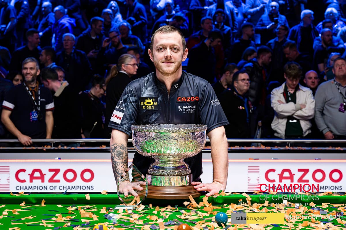 Daily match schedule released for the 2024 Champion of Champions snooker