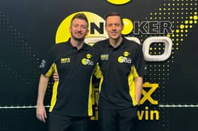 Phil O’Kane and Zachary Richardson were competing in the Snooker 900 Doubles on Pluto TV.