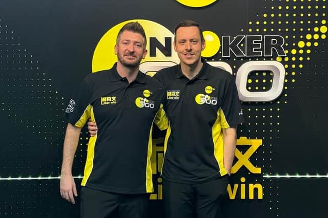 Phil O’Kane and Zachary Richardson were competing in the Snooker 900 Doubles on Pluto TV.