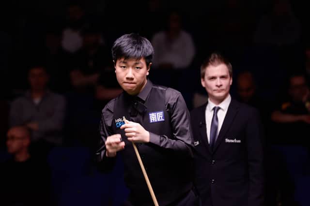 Gao Yang is three more wins away from a Crucible debut