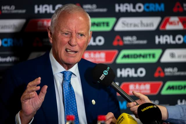 Barry Hearn was at the Crucible Theatre on Monday.